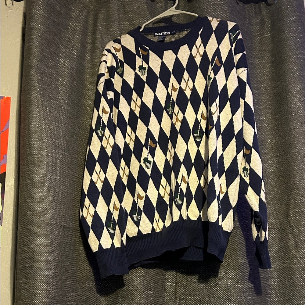 Nautica Argyle Golf Sweater